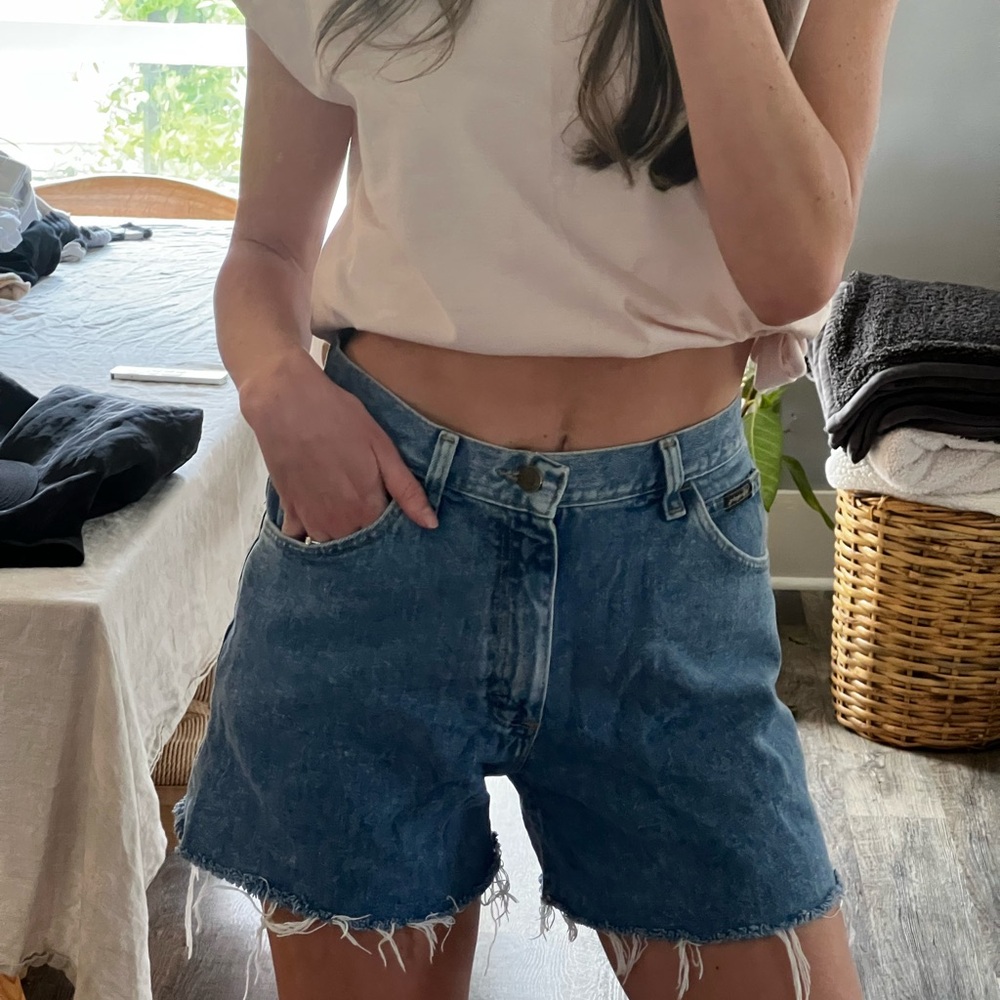 Classic Blue Denim Women's Shorts